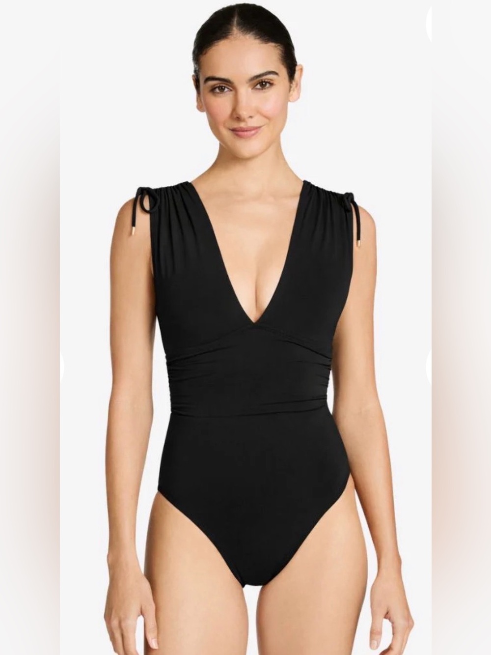 NWOT Robin Piccone AUBREY V PLUNGE ONE PIECE - New Version Sz 10